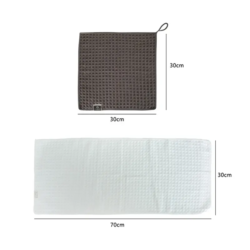 Waffle Towel Coffee Machine Cleaning Towel Kitchen Home Multifunction Super Absorbent Microfiber Towels Coffee Machine Supplies