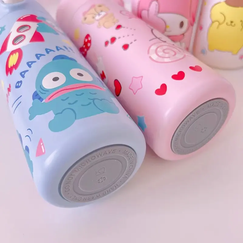 Stainless Steel Thermal Cup Cartoon Pattern Portable Coffee Cups Keep Cold and Hot Drinkware Outdoor Water Cup Birthday Gifts