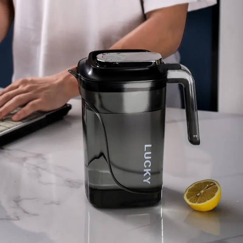 Cold Water Kettle Large Capacity Plastic Household Juice Jug Summer Milk Tea Shop Coffee Shop Coffeeware Teapot Kitchen Supplies