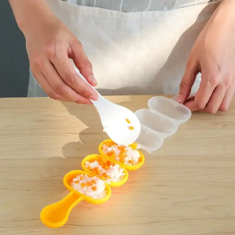 Rice Ball Molds Sushi Mold Baby Rice Vegetable Ball Mold Kids Lunch Creativity DIY Maker Mould Kitchen Sushi Tools Accessories