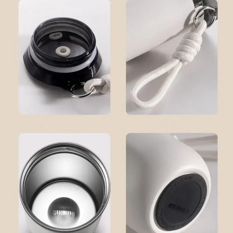 350/500ML Stainless Steel Insulated Cup with Lid Portable Coffee Cups Thermal Mug Vacuum Flask Office Travle Camping Drinkware