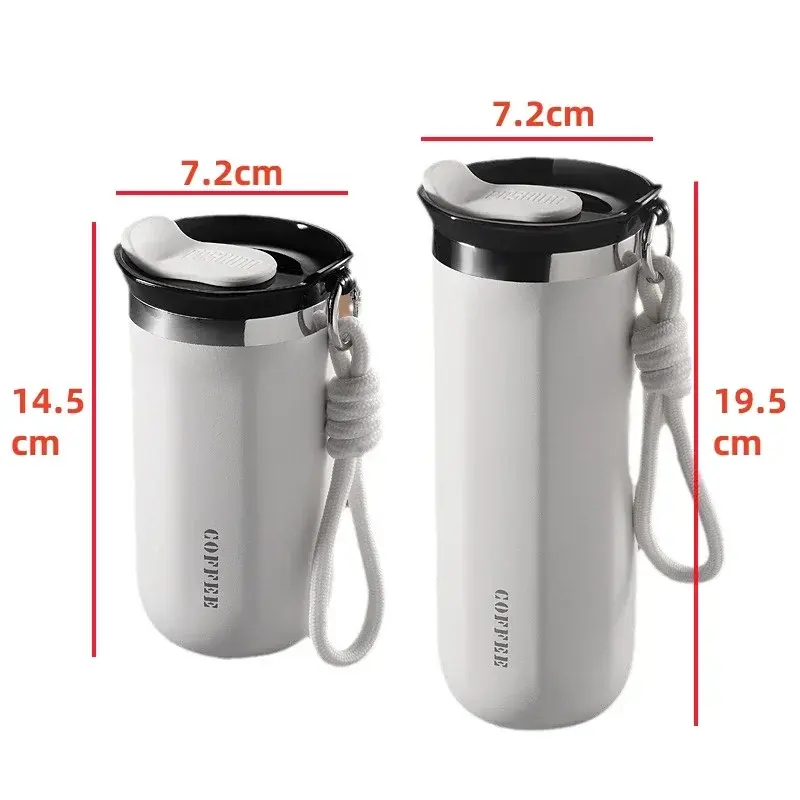 350/500ML Stainless Steel Insulated Cup with Lid Portable Coffee Cups Thermal Mug Vacuum Flask Office Travle Camping Drinkware