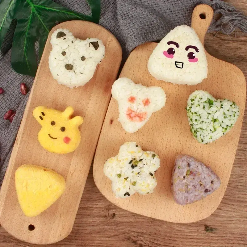 Sushi Rice Maker Mold Cartoon Shape Rice Ball Mould Sushi Tool Children's Picnic DIY Tools Bento Kitchen Gadgets Accessories