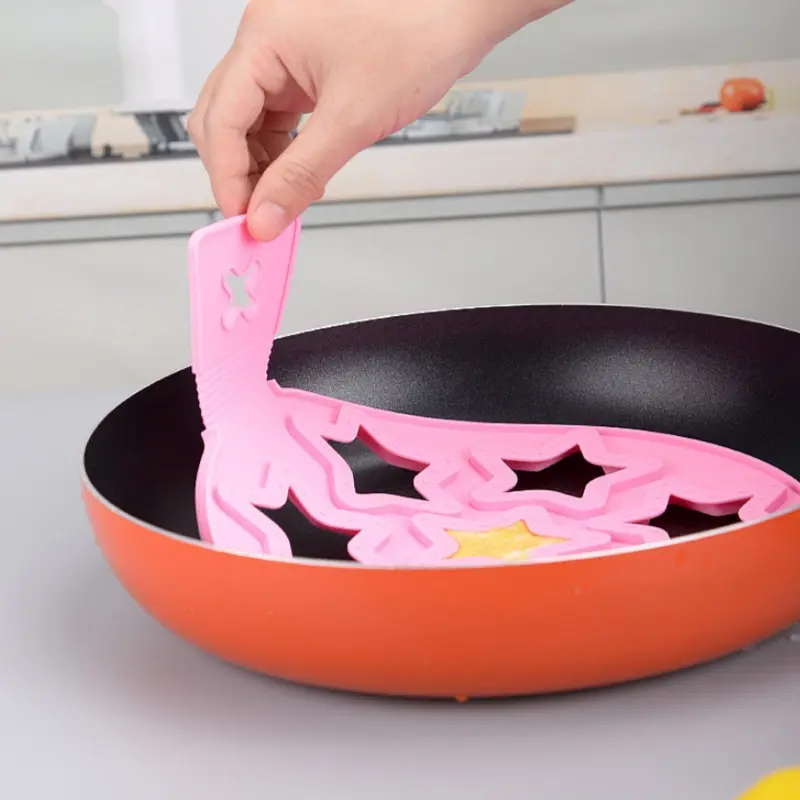 Silicone Egg Frying Mold Egg Pancake Ring Nonstick Soufflé Making Mould Reusable Pancake Maker Cooking Tools Kitchen Accessories