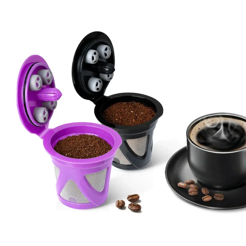 1/2Pcs Coffee Filter Cup Reusable Capsules Coffee Filter Baskets Cafe Machine Accessories Easy To Clean Household Kitchen Tools