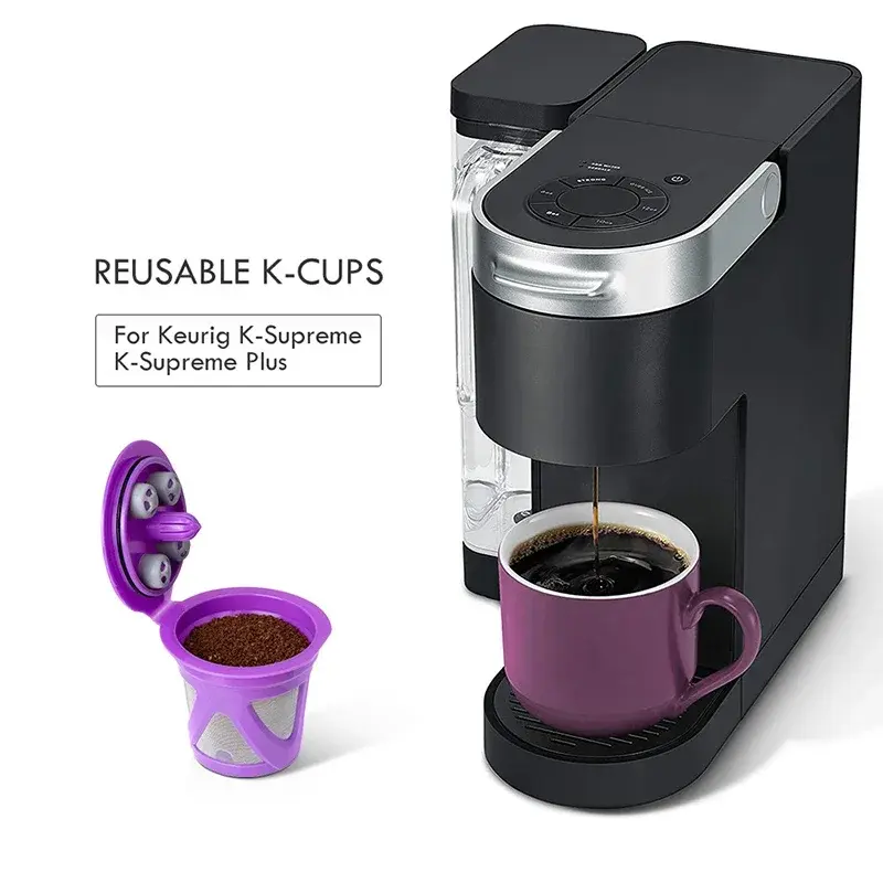 1/2Pcs Coffee Filter Cup Reusable Capsules Coffee Filter Baskets Cafe Machine Accessories Easy To Clean Household Kitchen Tools