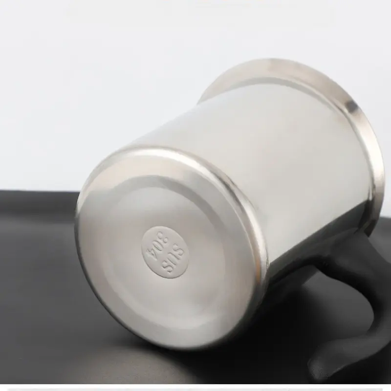 400/800ml Stainless Steel Milk Frother Cup Foam Machine Double Filter Screen Steel/Bakelite Handle Coffee Latte Milk Froth Cup