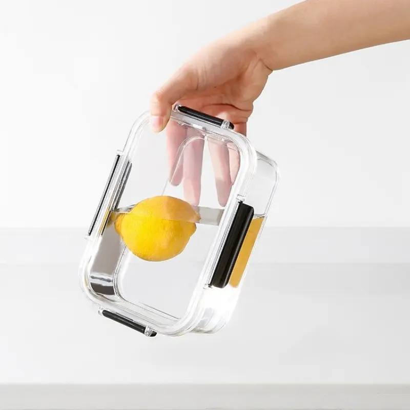 450ml/800ml/1100ml Food Preservation Box Plastic Storage Box Snacks Sealed Food Container Refrigerator Kitchen Storage Gadgets