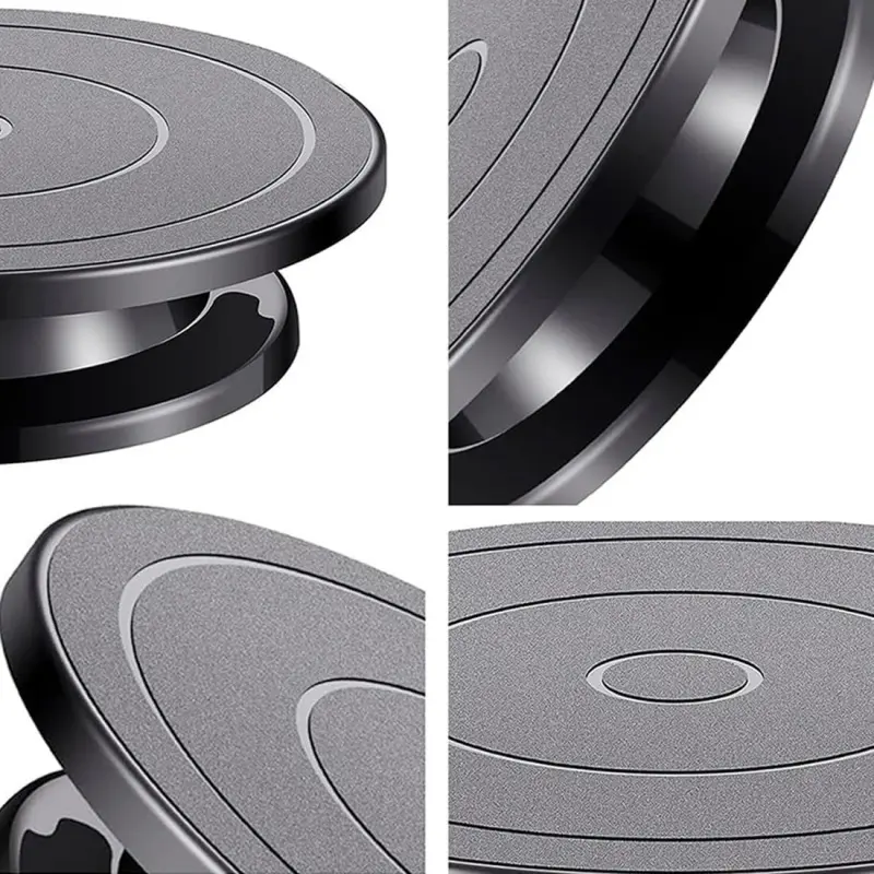 11 Inch Rotating Cake Turntable Plastic Anti-Skid Base Cake Decoration Engraving Pottery Turntable Kitchen Baking Tool DIY Mold