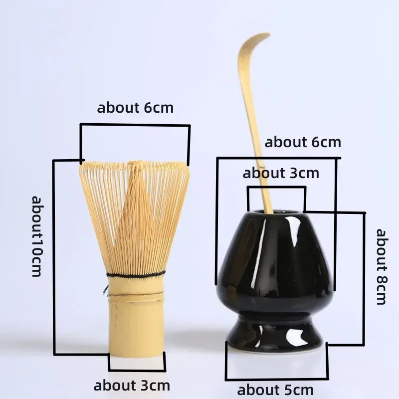 Tea Whisk Set Matcha Tool Tea Set Bamboo Whisk Scoop Ceramics Matcha Bowl Traditional Handmade Ceremony Tea-making Tooling