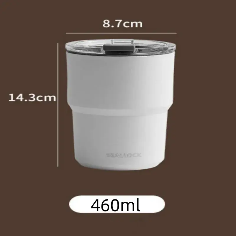 304 Stainless Steel Thermos Cup Cross-border Large Capacity Water  Portable Office Water Coffee Cup Double-layer Mug