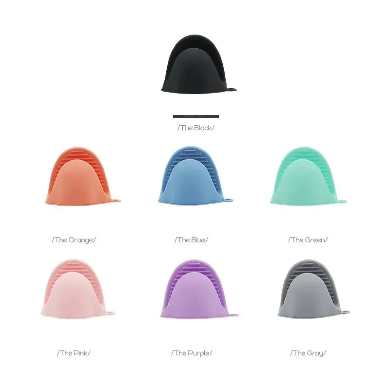 1pc Thick Silicone Heat Resistant Glove Oven Microwave Non-slip Anti-scalding Gripper Pot Holder Gloves Cooking Kitchen Tooling