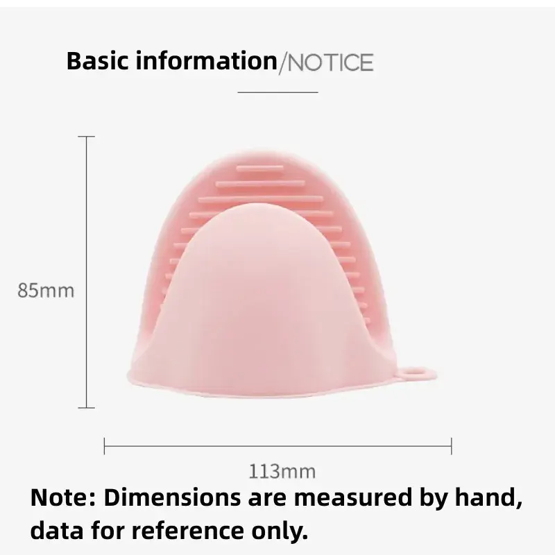 1pc Thick Silicone Heat Resistant Glove Oven Microwave Non-slip Anti-scalding Gripper Pot Holder Gloves Cooking Kitchen Tooling