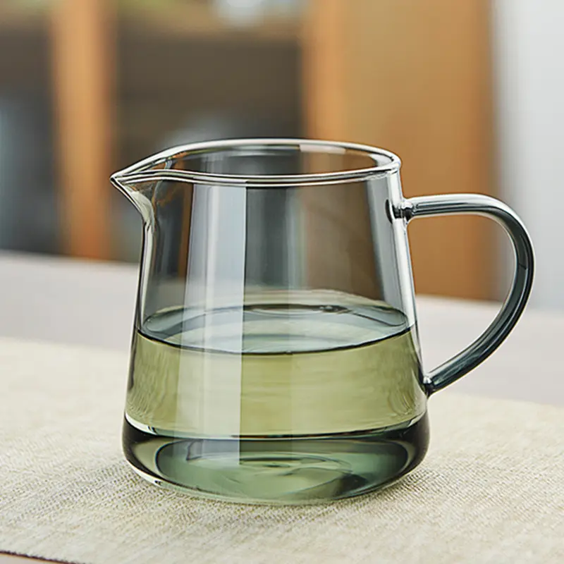 PIGE HOME 350/750ml Heat-resistant Glass Tea Cup Fair Mug Tea Brewer Flower Tea Kettle Drinking Cup Eagle Mouth Kung Fu Tea Ware