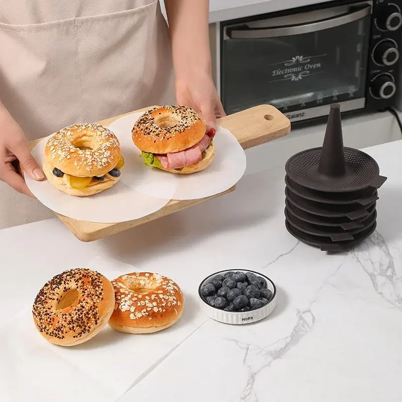 Cake Mold Silicone Baking Mold Conical Shape for Bread Bagel Doughnut Cake Mousse Pans Home Kitchen Baking Supplies Kitchenware
