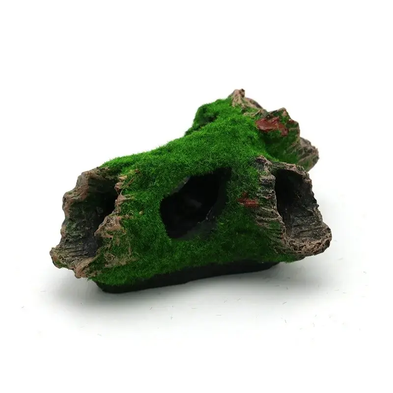 Aquarium Hollow Tree Tunnel Cave Ornament Fish Shrimp Turtle Hiding Shelter Fish Tank Decorations Fishbowl Accessories