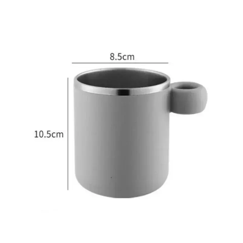 Toothbrush Cup Stainless Steel Liner Brushing Cups Children's Simple Mouthwash Cup Drinking Utensil Home Bathroom Accessories