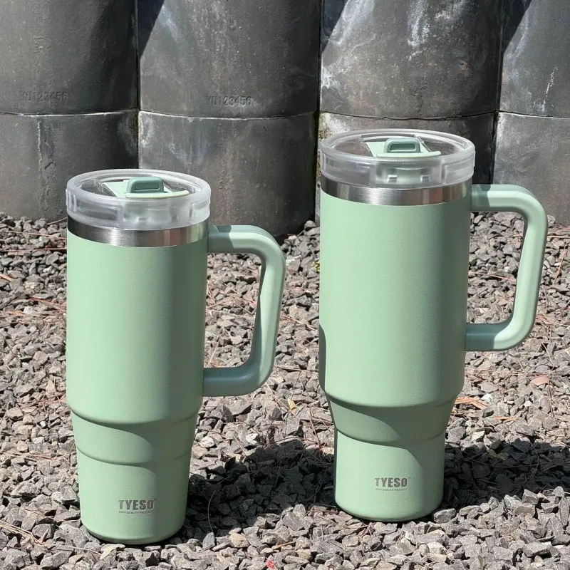 304 Stainless Steel Insulated Cup Large Capacity Coffee Cups Water Bottle with Handle Sport Travel Hiking Portable Drinkware