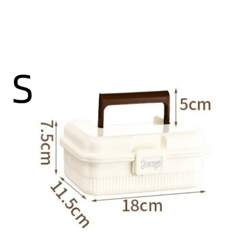 Medicine Storage Box Large Capacity Storage Organizer Portable Medicine Cabinet Multifunctional Family Emergency Box with Handle