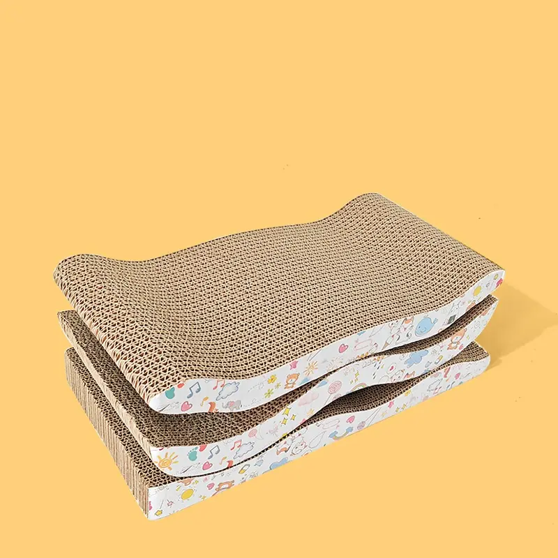 Cat Scratching Board Durable High Density Corrugated Paper Pet Furniture Bed Cat Scratch Pet Supplies Accessories for Cats