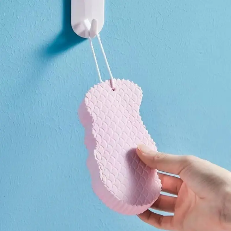 Bath Sponge Body Peeling Dead Skin Exfoliating Massager Cleaning Tools Bath Brush Reusable Scrubbing Tool Home Bathroom Supplies