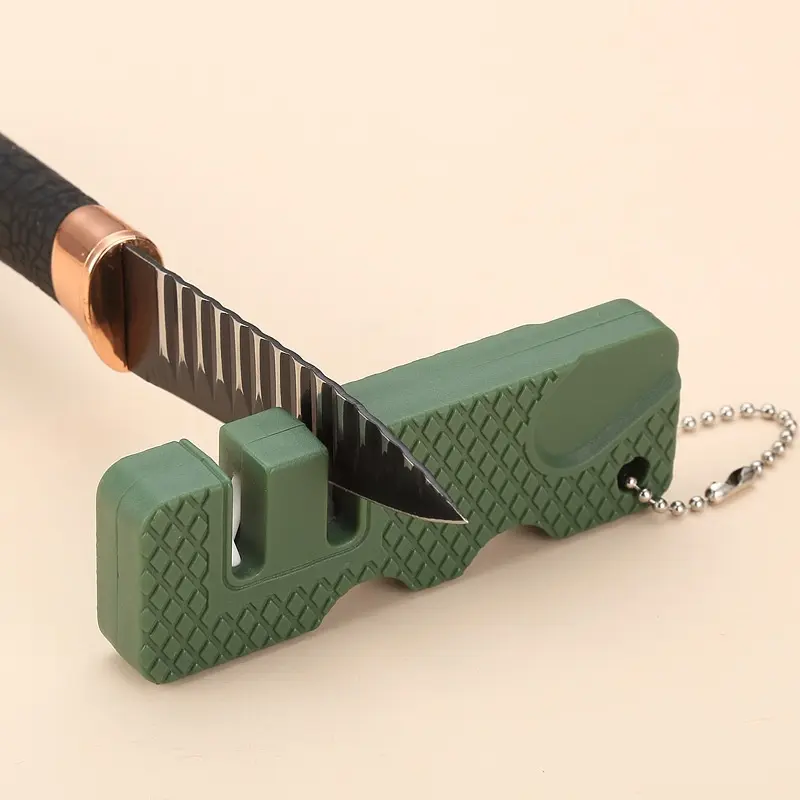 1Pcs Knife Sharpener Pocket Ceramic Sharpen Fruit Knife Scissor Sharpen Outdoor Portable Multi Tools Home Kitchen Accessories