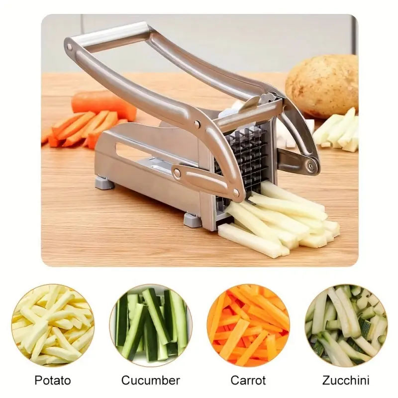 Stainless Steel Manual Potato Cutter Multifunctional Cutting Machine French Fry Cutter Fruit Vegetable Chopper Kitchen Gadgets