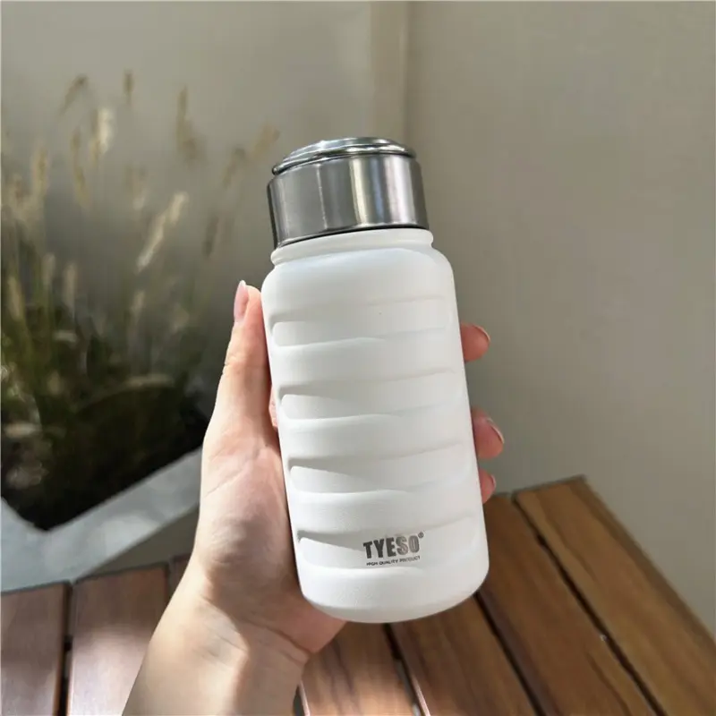 Tyeso Insulated Water Bottle Double Layer Stainless Steel Vacuum Flask Portable Water Cup Outdoor Fitness Sports Drinkware