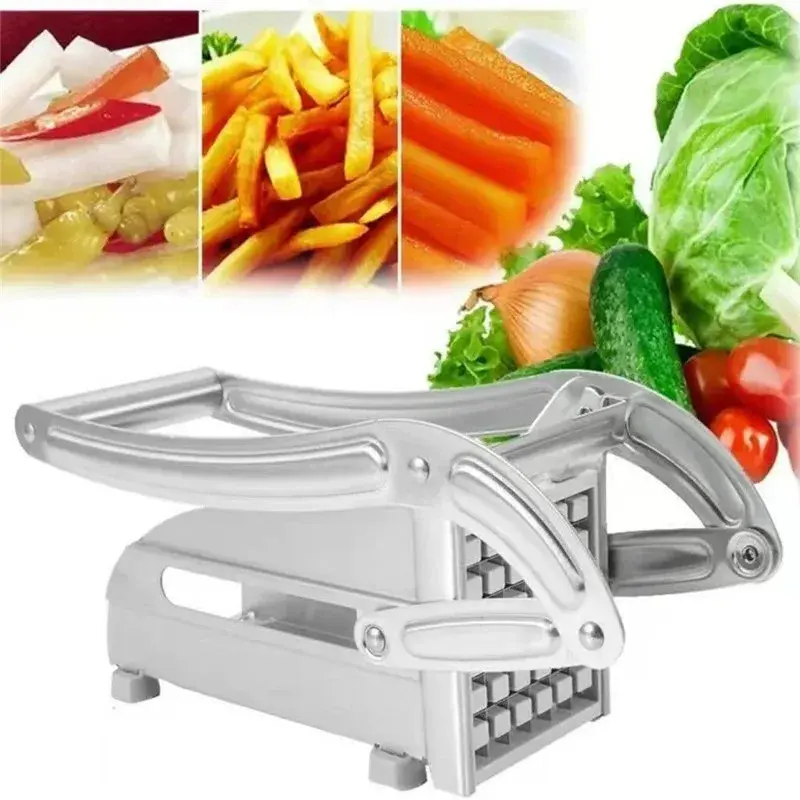 Stainless Steel Manual Potato Cutter Multifunctional Cutting Machine French Fry Cutter Fruit Vegetable Chopper Kitchen Gadgets