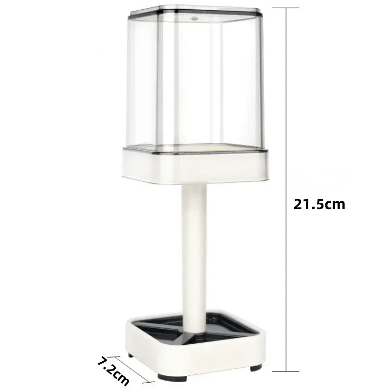 Toothbrush Holder with Mouthwash Cup Bathroom Dustproof Toothbrush Holder with Dust Cover Toothpaste Rack Bathroom Storage Tools