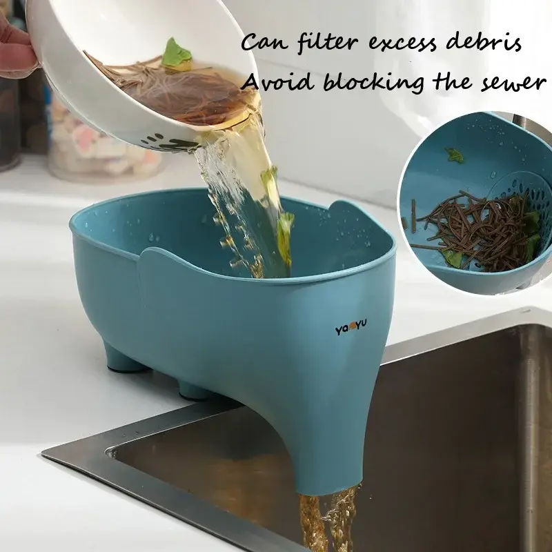 Sink Drain Basket Multi-purpose Kitchen Storage Drain Baskets Garbage Filter Fruit Vegetable Washing Drainer Kitchen Accessories