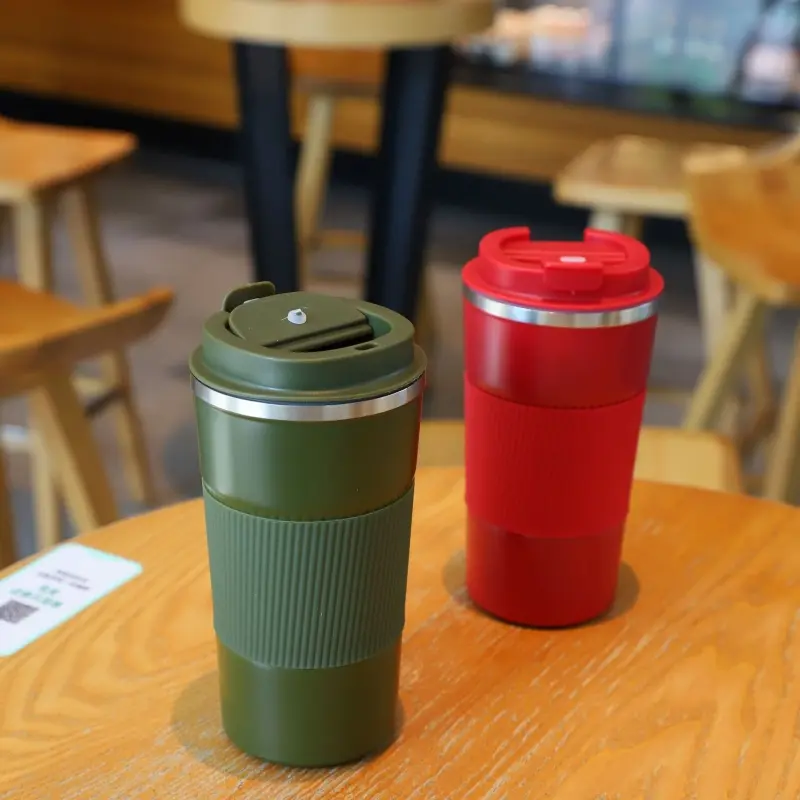 510ML Stainless Steel Coffee Cup Car Vacuum Flask Hot/Cold Drinks Travel Insulated Cup Travel Household Sports Drinking Utensil