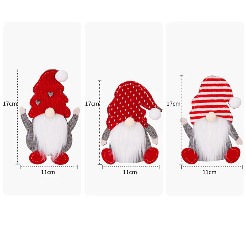 Gnome Doll 2024 Christmas Cutlery Holder Knife Fork Pocket Bag Knife and Fork Bag Rudolph Tableware Set New Year Dinner Decor