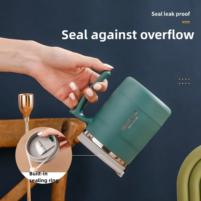 304 Stainless Steel Mug Leak-Proof Travel Insulated Coffee Cup Water Cups Teacup Household Kitchen Office Drinking Cups Gifts