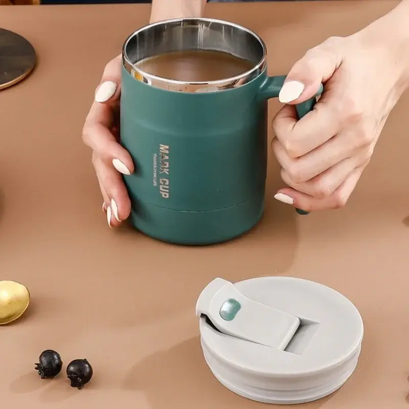 304 Stainless Steel Mug Leak-Proof Travel Insulated Coffee Cup Water Cups Teacup Household Kitchen Office Drinking Cups Gifts