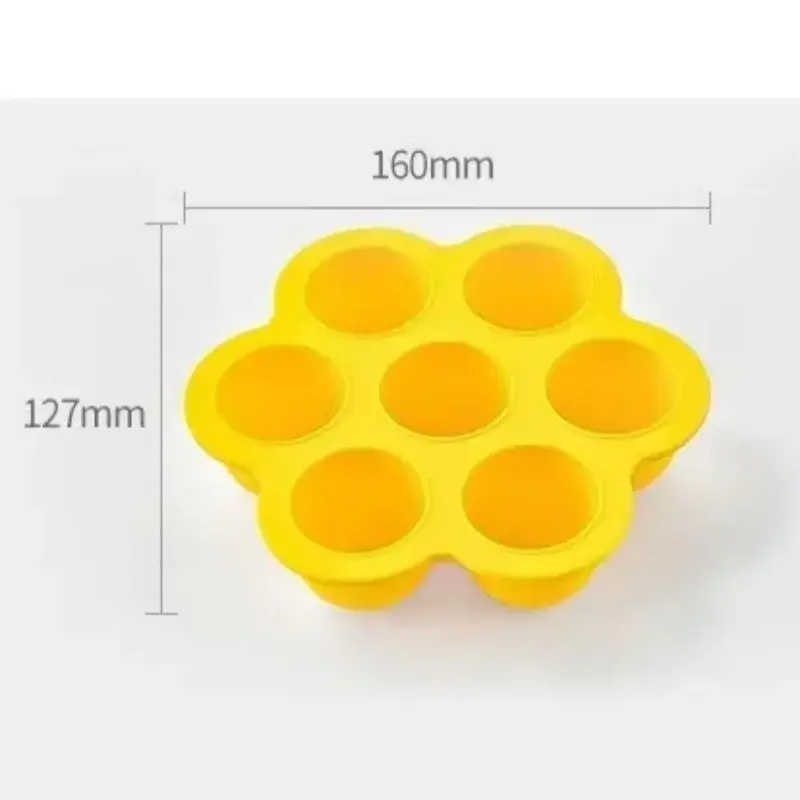 Ice Cream Mold Colorful 7 Holes Children's Homemade Popsicles Molds Food Grade Silicone DIY Ice Moulds Home Kitchen Accessories