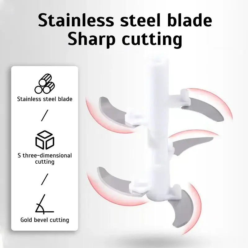 900ML Garlic Chopper Manual  Hand Press Crusher for Kitchen Tool Food Vegetable Grinder Onion Chili Cutter Masher