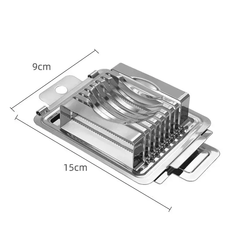 Egg Slicer Multi-function Manual Stainless Steel Boiled Egg Kiwi Strawberry Soft Fruits Cutter Household Kitchen Accessories