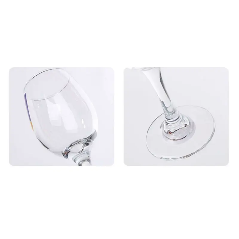 PIGE HOME 320ml Simple Glass Cup Set Red Wine Glass Wine Glass Transparent Crystal Glass Cup Goblet Family Party Champagne Glass