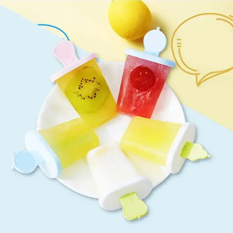 Popsicle Molds 8 Grids Ice Pop Mould Food Grade Plastic Ice Cream Mold DIY Homemade Reusable Bar Party Summer Kitchen Gadgets