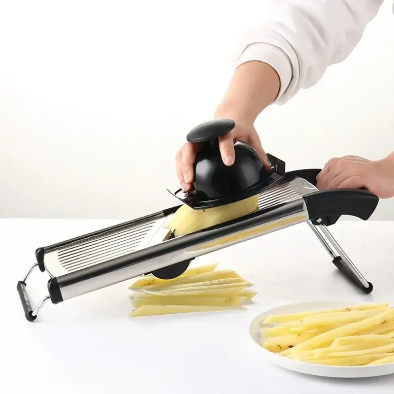 Stainless Steel Vegetable Slicer Multi-function Adjustable Shredded Potatoes Onion Carrot Lemon Cutting Tools Household Gadgets