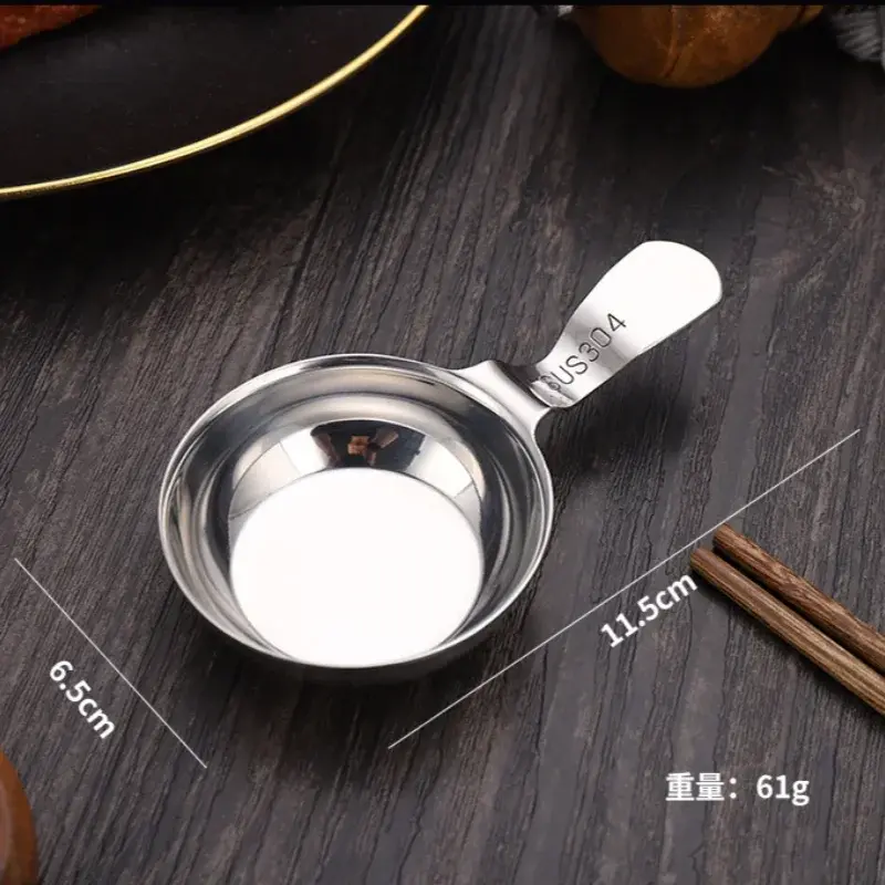 Stainless Steel Seasoning Dish Household Korean Style Sauce Dipping Dish Seasoning Sushi Soy Sauce Plate Barbecue Tableware
