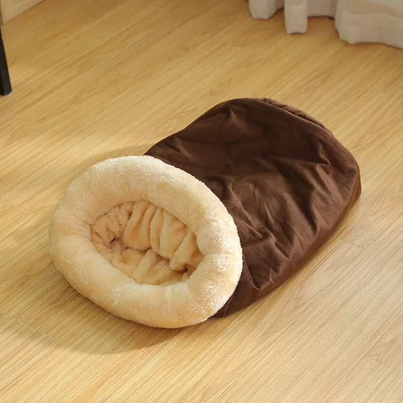 Cat Sleeping Bag Semi-enclosed Cat Nest Warm Small and Medium-sized Pet Nest Removable and Washable Pet House Pet Supplies Gifts