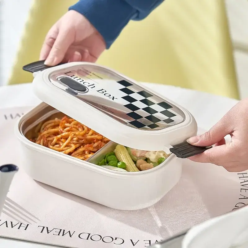 Thermal Insulation Lunch Box Stainless Steel Inner Compartment Sealed Food Container School Outdoor Camping Picnic Bento Box