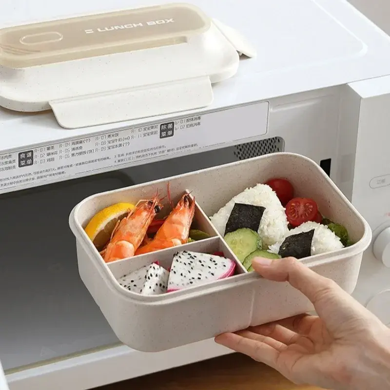 Cutlery Set Wheat Straw Lunch Box Water Cup Soup Bowl Food Storage Container Office Workers Student Picnic Portable Dinnerware