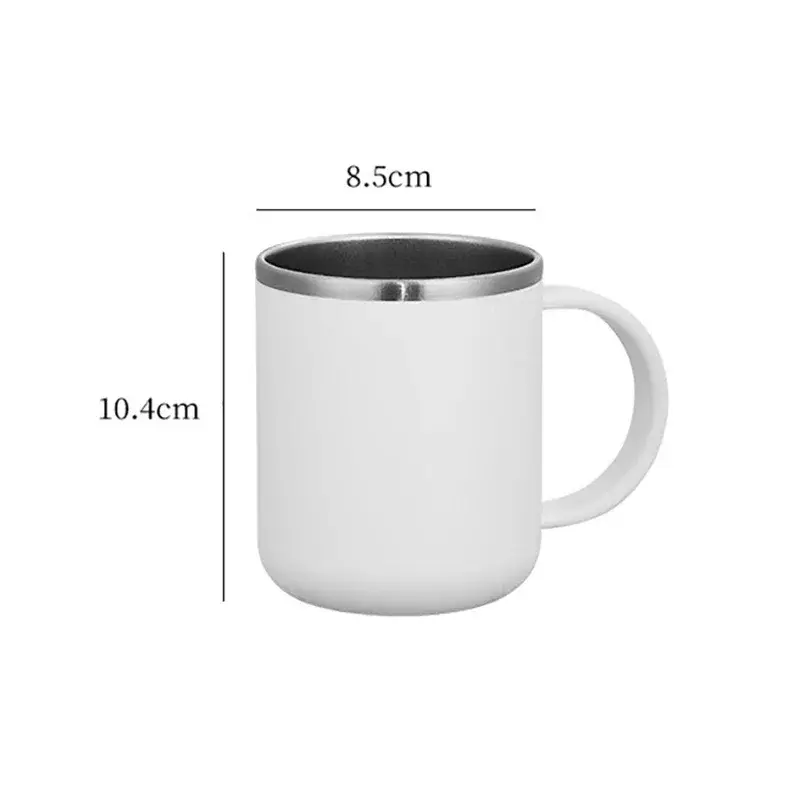 Toothbrush Cup Stainless Steel Cup with Handle Simple Style Large Capacity Home Student Dormitory Mouthwash Cups Wash Supplies
