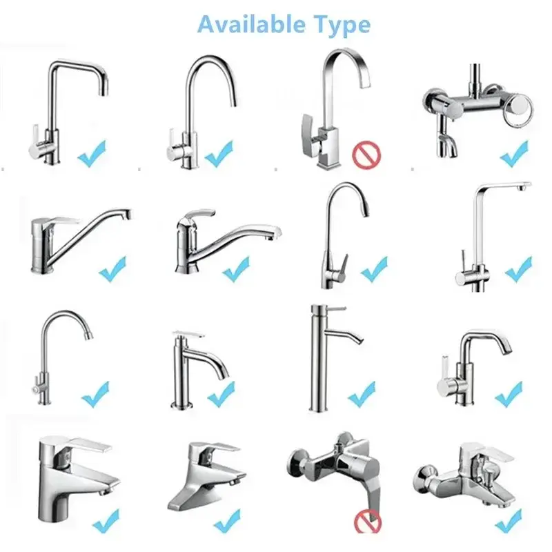 360° Faucet Extender Kitchen Sink Adjustable Faucet Sprayer Anti-splash Dual-mode Water-saving Pressurizer Home Kitchen Gadgets