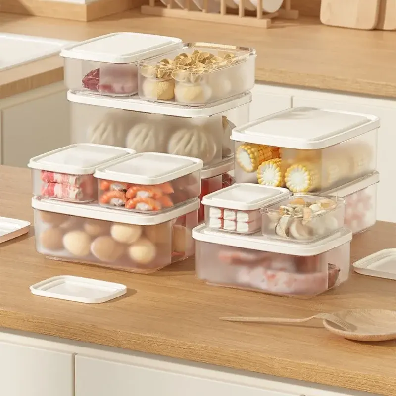 Fridge Storage Box Food Fresh Refrigerator Organizer Bins Household Fruit Spice Food Container Transparent Box Kitchen Storage