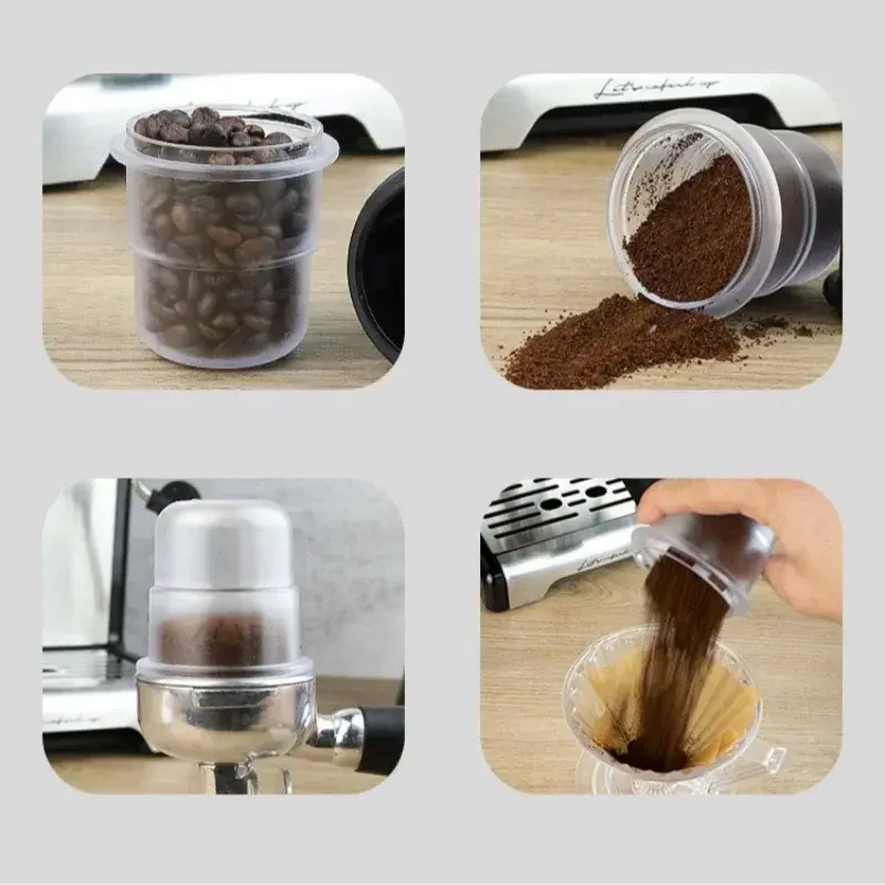 58mm Coffee Powder Cup Coffee Bean Accurate Measuring Cup Thicken Anti-fly Powder Espresso Machine Accessories Barista Tools