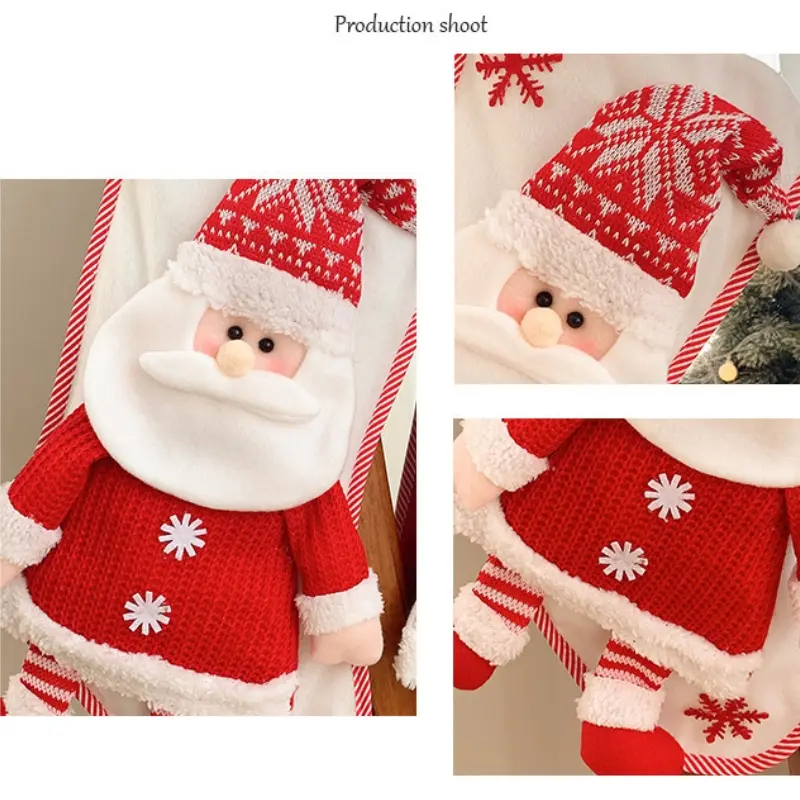 Christmas Stocking Sock Candy Bag Non-woven Fabric Christmas Eve socks Children's Xmas gift socks Reusable for Party Decoration